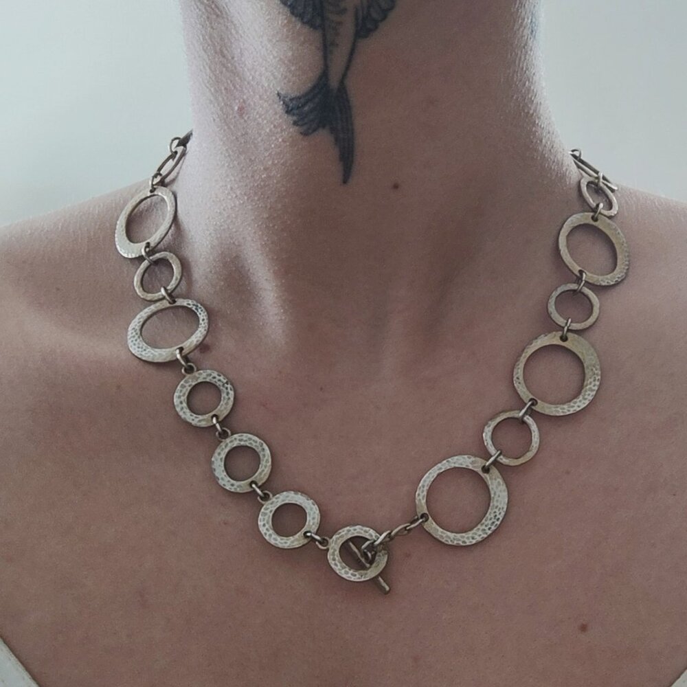 Multicolor Metal Circle Chain, Vintage